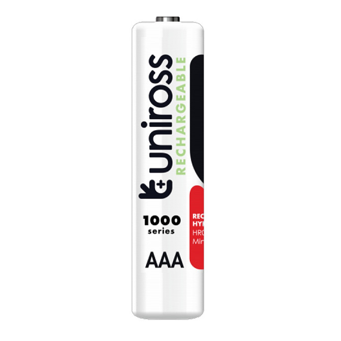 UNIROSS AAA 1000 Hybrio rechargeable batteries 2pcs Gazimağusa - изображение 2