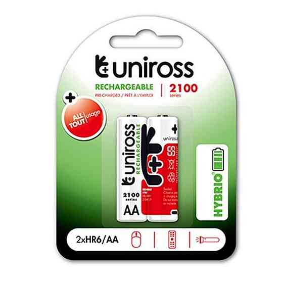 UNIROSS AA 2100 Hybrio rechargeable batteries 2pcs Gazimağusa