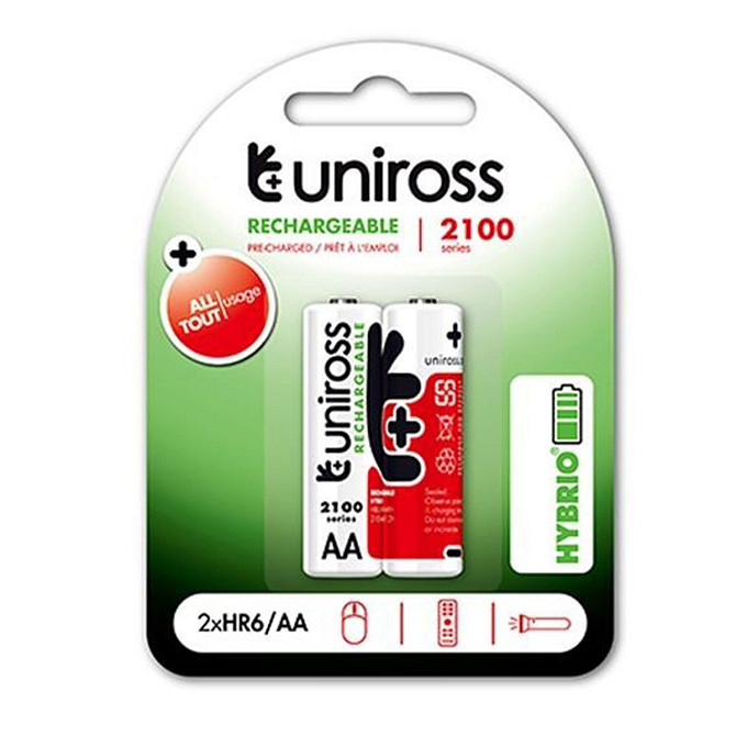 UNIROSS AA 2100 Hybrio rechargeable batteries 2pcs Gazimağusa - photo 1