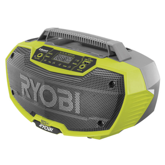 RYOBI Cordless radio with bluetooth 18V - SOLO R18RH-0 Gazimağusa