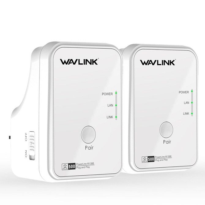 WAVLINK Wired powerline kit uk AV500 - WL-NWP502M2 Gazimağusa - изображение 1