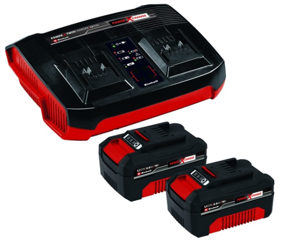 EINHELL Twin charger with 2 batteries 4Ah - 4512112 