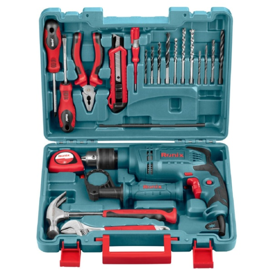 RONIX Impact drill with bits & tools set - RS-0001 
