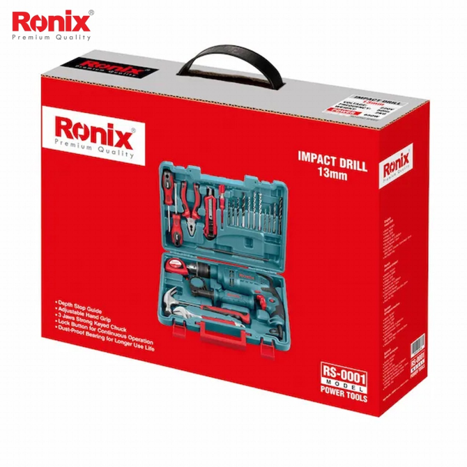 RONIX Impact drill with bits & tools set-RS-0001  - photo 2