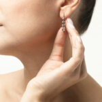 Long Diamond Hoop Earrings Gazimağusa - photo 3