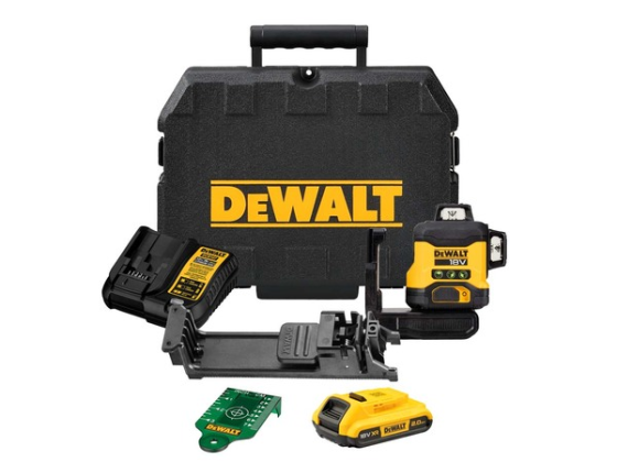DEWALT Cordless 3 X 360 compact multiline laser level kit 18V - DCLE34031D1-QW Gazimağusa