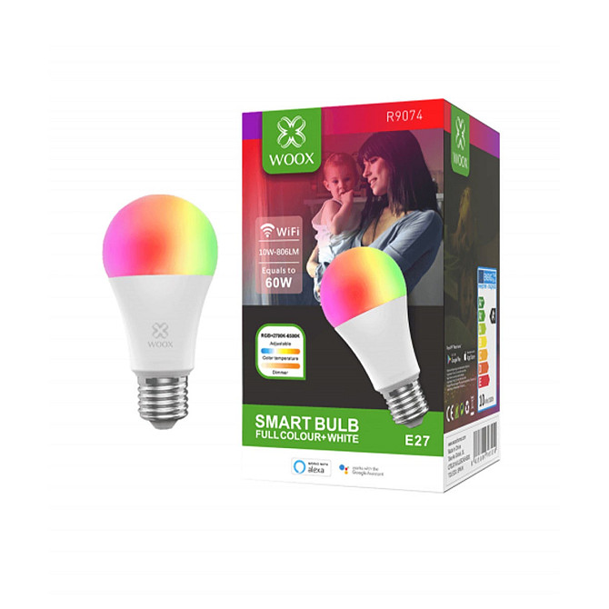WOOX SMART LED BULB RGB & CCT R9074 E27 10W WI-FI Gazimağusa - изображение 4
