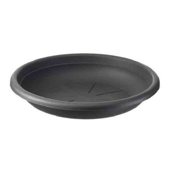 Round plastic saucer anthracite colour ø40cm Gazimağusa