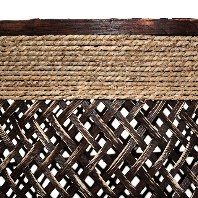 ATMOSPHERA Bamboo basket black with handles 37x34cm Gazimağusa - photo 2