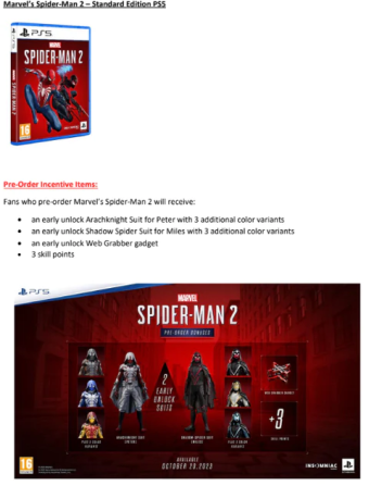 MARVEL'S SPIDER-MAN 2 STANDARD EDITION PS5(PRE-ORDER) Gazimağusa - photo 1