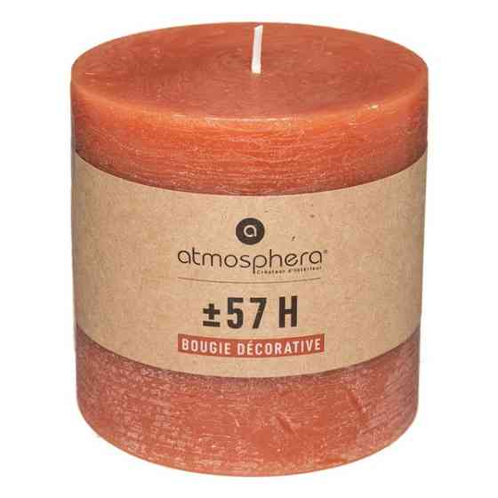 ATMOSPHERA Round Rustic Amber Candle O10 x H10 cm Gazimağusa