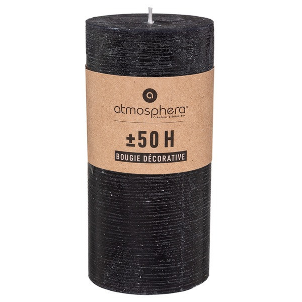 ATMOSPHERA Rustic black candle O6.8x14cm Gazimağusa - photo 1