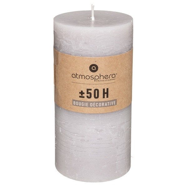 ATMOSPHERA Round Rustic Taupe Candle O7 x H14 cm Gazimağusa - photo 1