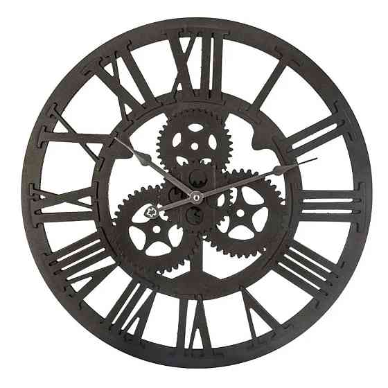 ATMOSPHERA Wall clock wooden mechanism black 45x5.5cm Gazimağusa