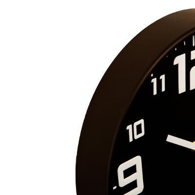 FIVE Plastic wall clock black silent Ø30.5cm Gazimağusa - photo 2