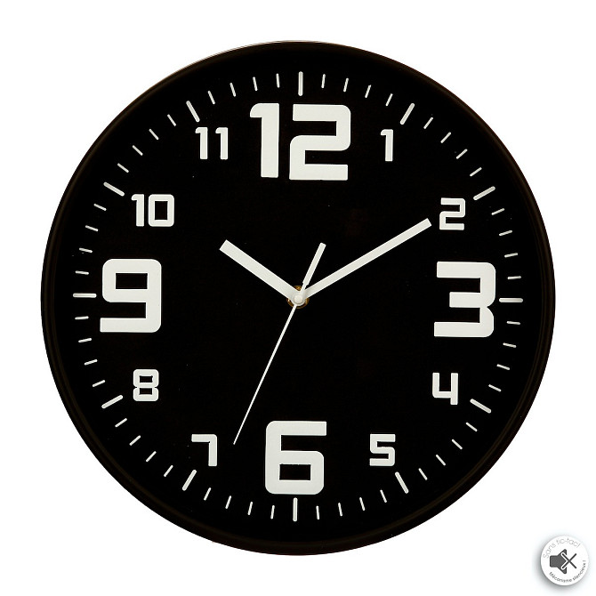 FIVE Plastic wall clock black silent Ø30.5cm Gazimağusa - изображение 1