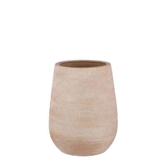 MICA Vase ceramic beige H30xD25cm Gazimağusa