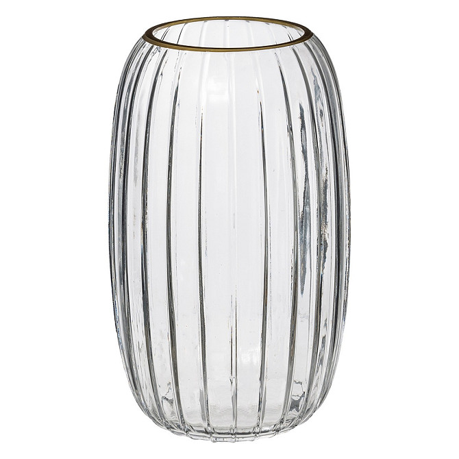 ATMOSPHERA Ribbed Glass Vase O14, 9 x H25 cm Gazimağusa - photo 2