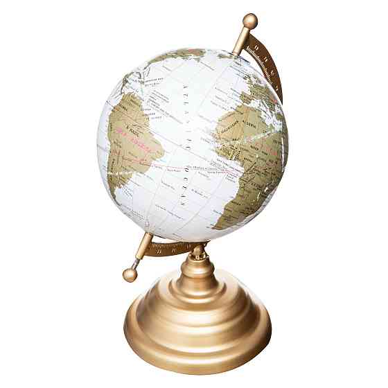 ATMOSPHERA Decorative globe with metal gold base 16x18x29cm Gazimağusa