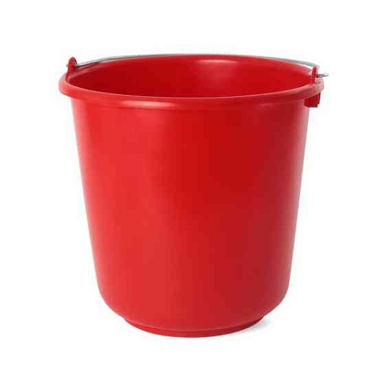 Red bucket with handle 17L Gazimağusa