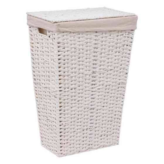 FIVE Laundry basket rectangular white 35L 55x38x22cm Gazimağusa