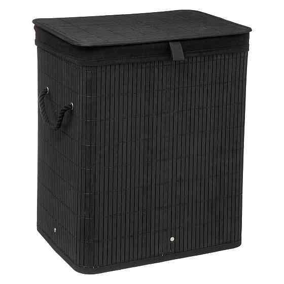 FIVE Black Bamboo Laundry Basket L40 x W30 x H50 cm Gazimağusa