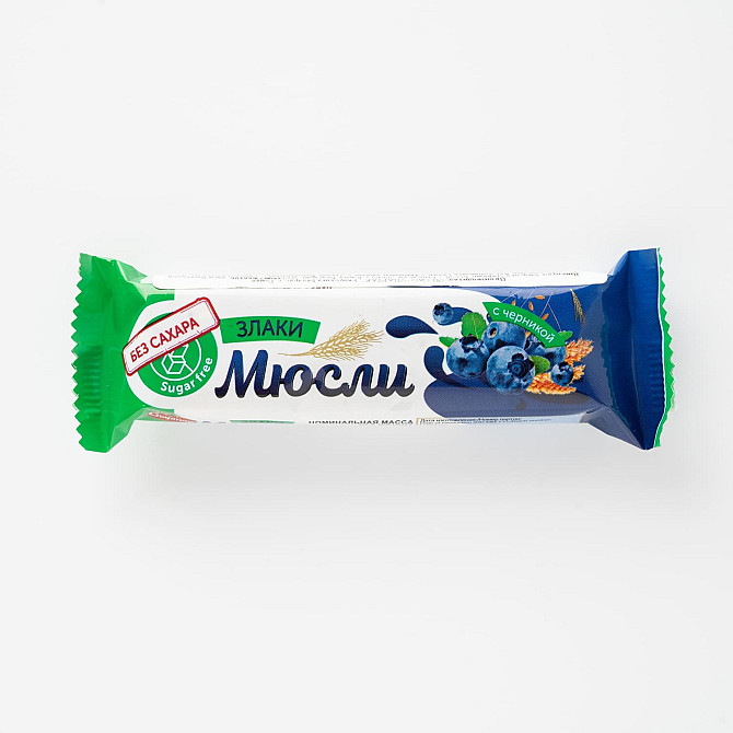 Muesli Bar Without Added Sugar Cereals With Blueberries 27 g Gazimağusa - photo 2