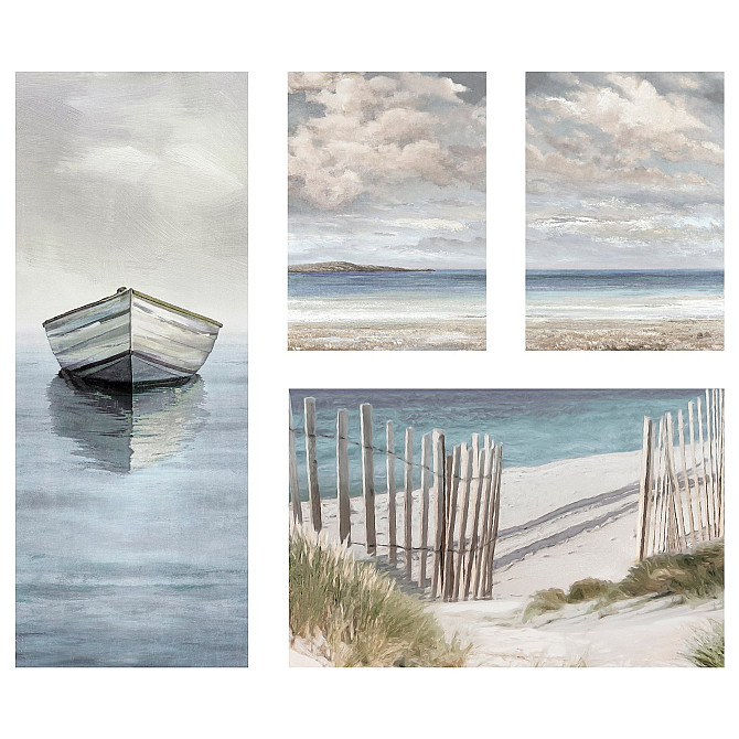 PJATTERYD painting/On the beach, 4 pcs. Gazimağusa - photo 1