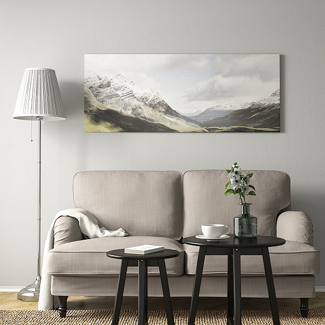 BJORKSTA painting/Mountain landscape, 140x56 cm Gazimağusa - photo 3