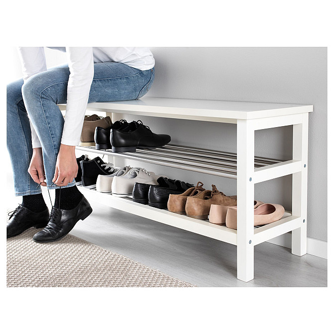 TJUSIG bench with shoe rack, 108x50 cm Gazimağusa - photo 2