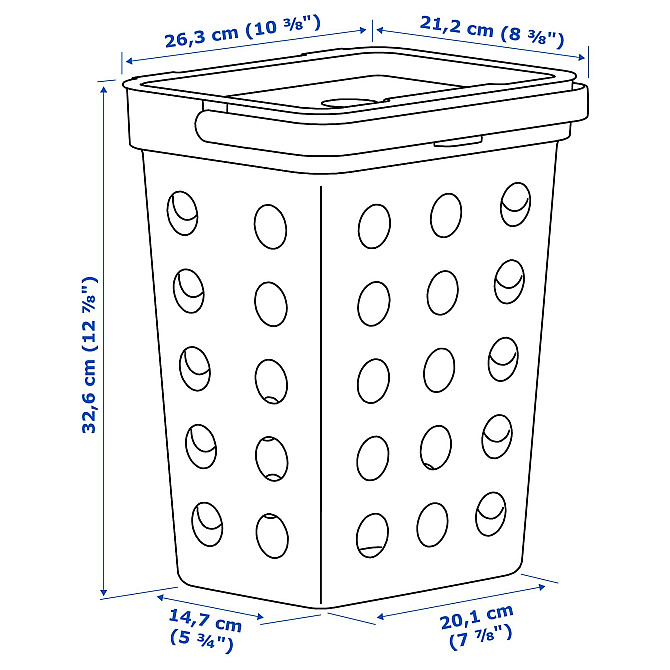 Решение для сортировки мусора HALLBAR для кухонного ящика МЕТОД с вентиляцией, 53 л Gazimağusa - изображение 4