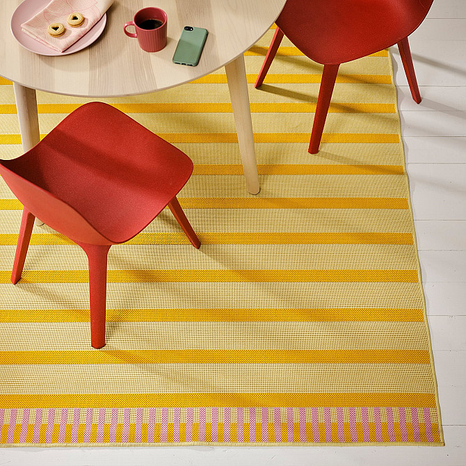KORSNING rug low weave/striped/indoor/outdoor, 200x300 cm Gazimağusa - изображение 6