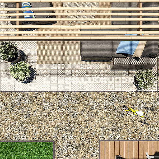 UTLANGAN outdoor floor covering, 5 pcs. 0.90 m² Gazimağusa - изображение 3