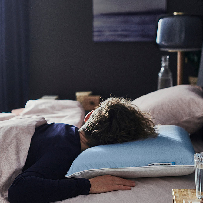 KVARNVEN ergonomic pillow/face sleeper, 42x54 cm Gazimağusa - изображение 4