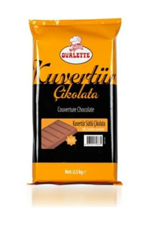 OVALETTE BLACK MILK CHOCOLATE (35%) 2, 5KG Gazimağusa