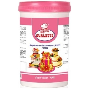 OVALETTE SUGAR DOUGH 1 KG-PINK Gazimağusa - изображение 1