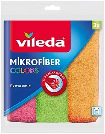 VILEDA CLOTH MICROFIBER 3-PIECE COLORS Gazimağusa