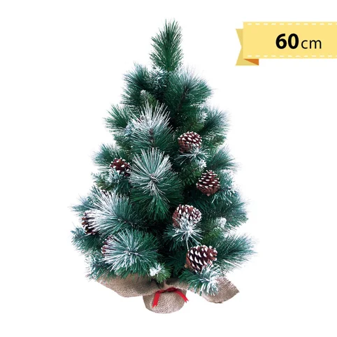Christmas tree small Glacier green snowy pine cones 60cm Gazimağusa