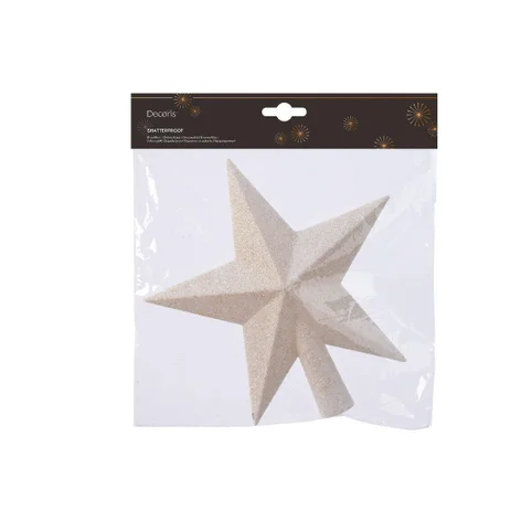 Christmas tree topper plastic star silver 19cm Gazimağusa - изображение 2