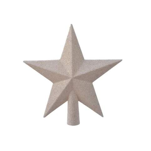 Christmas tree topper plastic star silver 19cm Gazimağusa - изображение 1