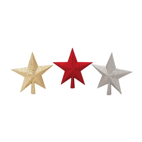 Christmas tree topper plastic star gold 25cm Gazimağusa