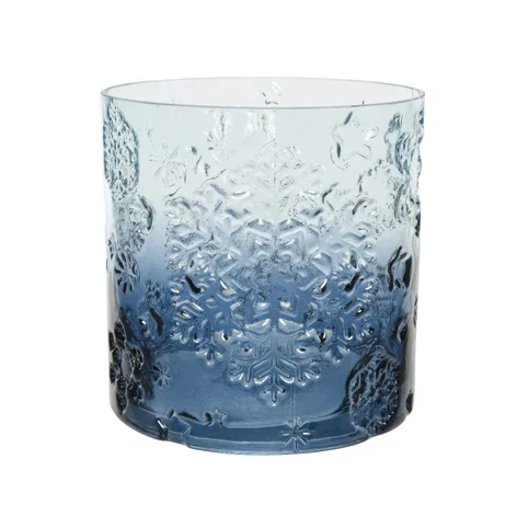 Christmas decorative candle holder glass blue 15cm Gazimağusa - изображение 1