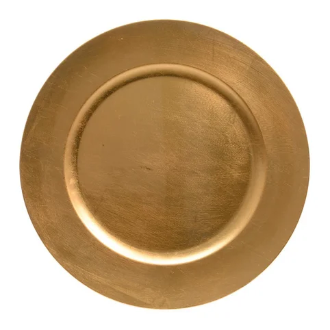 Christmas decorative plate gold 28cm Gazimağusa