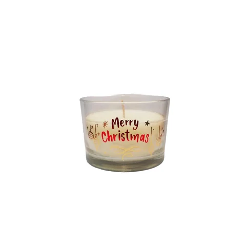 Candle in a jar Merry Christmas scented Ø 80 x H 55 mm Gazimağusa - изображение 1
