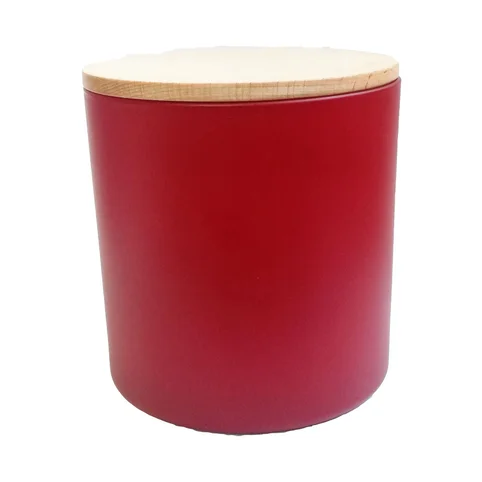 Candle in a Black Cherry scented jar with a lid Ø100xH10mm Gazimağusa - изображение 1