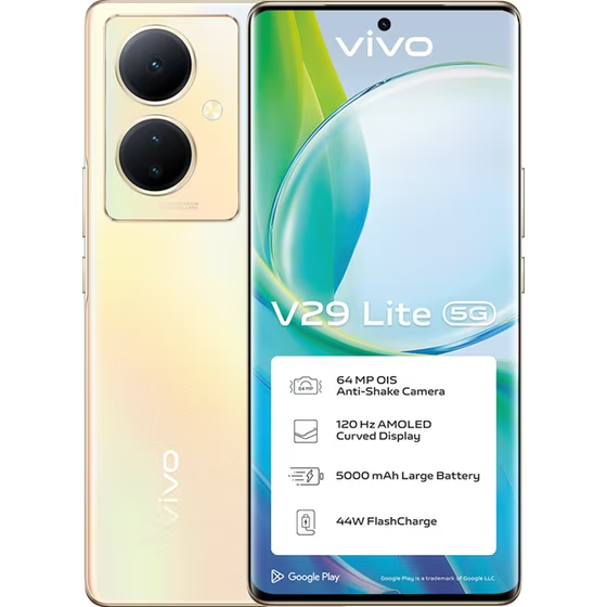Smartphone Vivo V29 Lite 5G 128GB Dual Sim - Dreamy Gold Gazimağusa