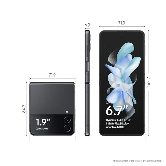Smartphone Samsung Galaxy Z Flip 4 5G 256GB - Graphite Gazimağusa - изображение 3