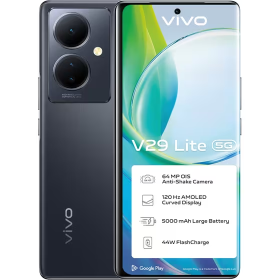 Smartphone Vivo V29 Lite 5G 128GB Dual Sim - Flare Black Gazimağusa