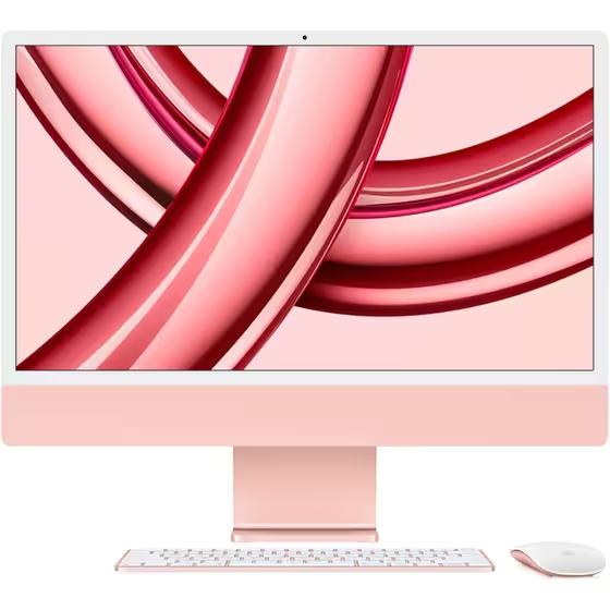 Apple iMac 24" 4.5K Retina Display (Apple M3/8GB/512GB SSD/8C 10C GPU) - Pink Gazimağusa
