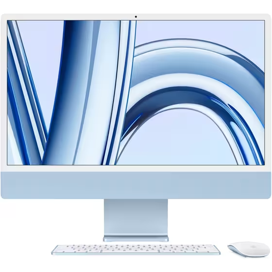 Apple iMac 24" 4.5K Retina Display (Apple M3/8GB/512GB SSD/8C 10C GPU) - Blue Gazimağusa